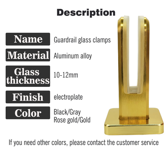 balcony railings stair railing Glass guardrails glass clamp Base bracket